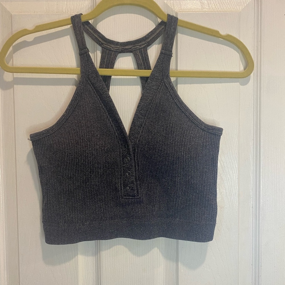 Women's Charcoal Grey Sports Bra /Top